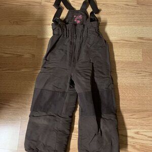 Joe Fresh Brown Youth Size 3 Snow Pants Snowpants